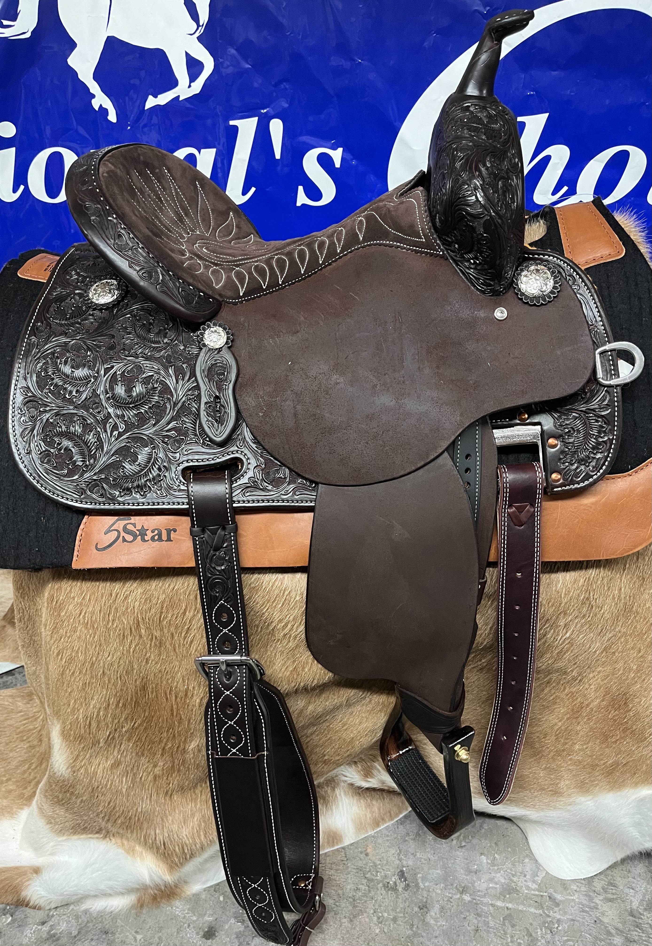 14.5" Chocolate Stingray by Martin Saddlery 