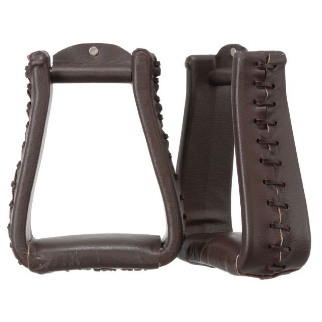 Dark Oil Oversized Western Stirrups by Tough 1