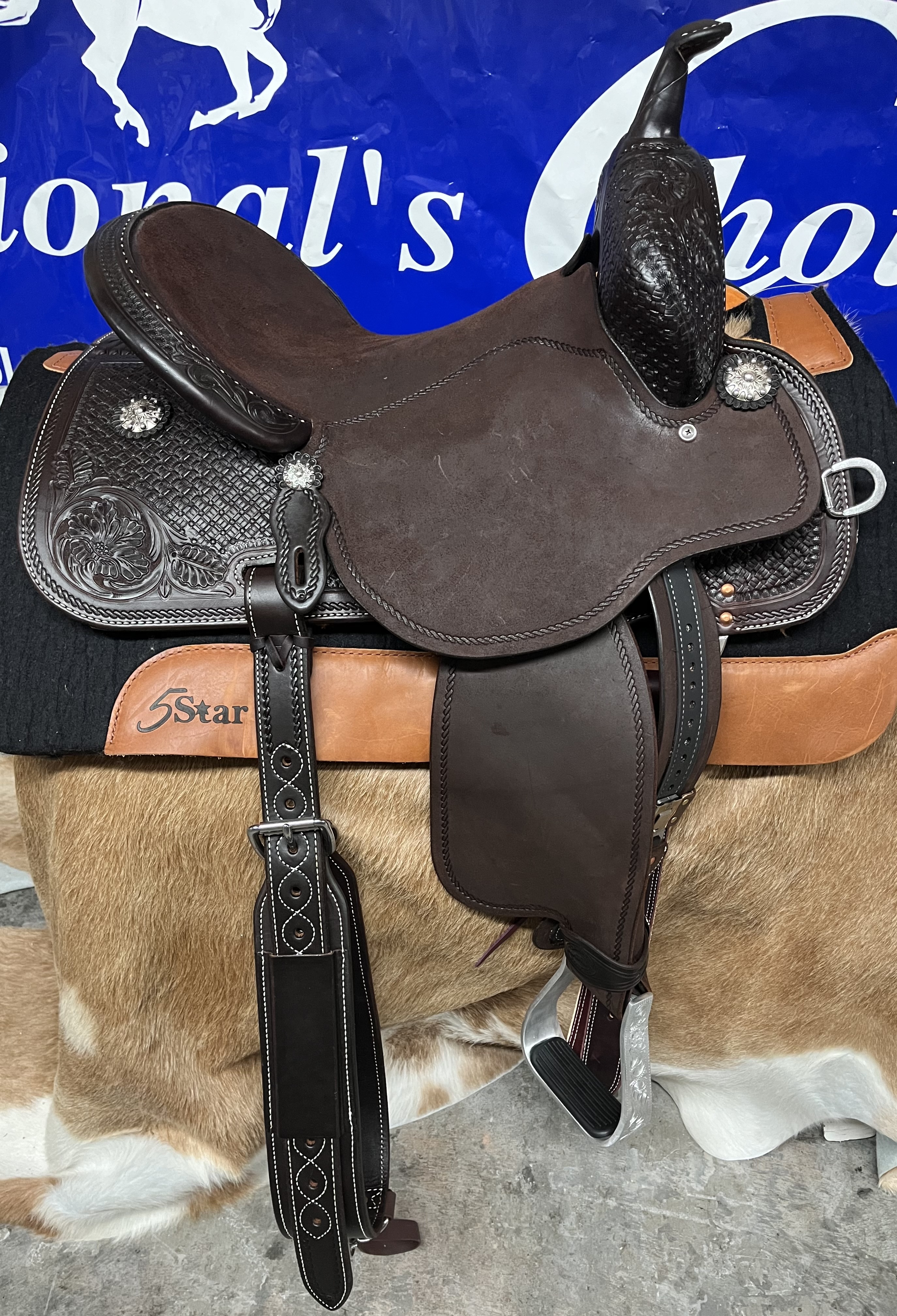 15" Chocolate Hardseat Stingray by Martin Saddlery