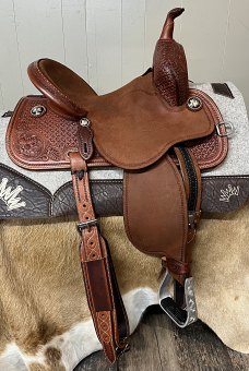 13.5" Chestnut Stingray With Hard Seat by Martin Saddlery