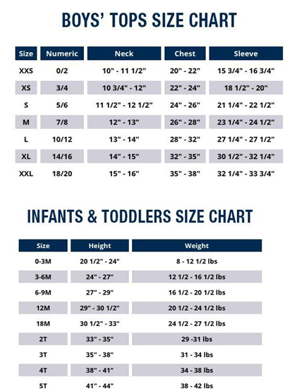 Boys Shirt Size Chart By Age - slideshare